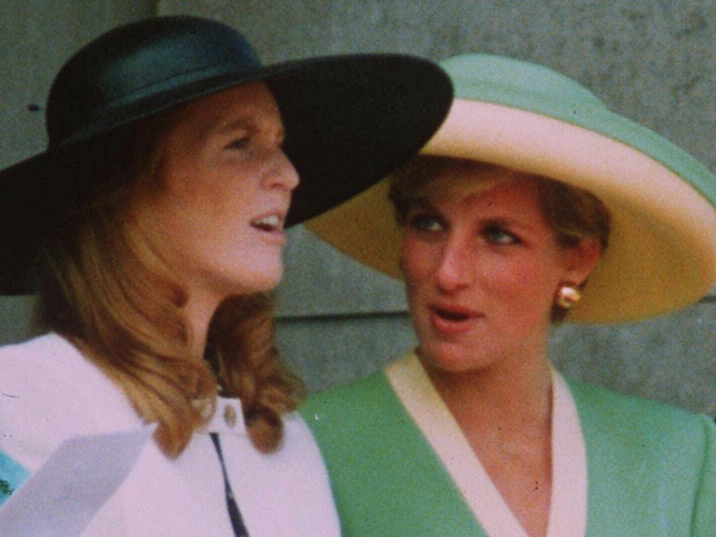 When Sarah Ferguson joined the royal family in the ’80s she was captivating. Diana Princess of Wales and the Duchess of York in 1990. Picture: Gil Allen/AP