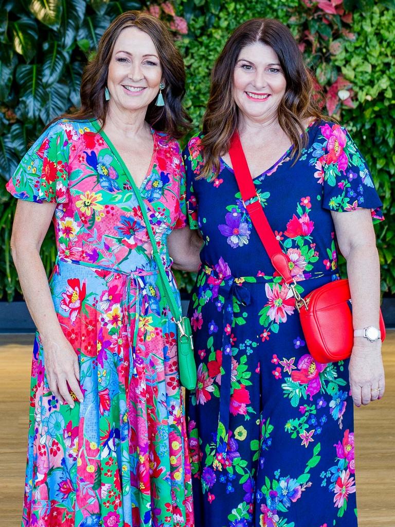 Gabrielle Lawrence and Michelle Beesley at the launch of Deanne Mayocchi and Julie Tomaszewski's BLOOM Collection at Lumiere Events, Brisbane. Socials: Damien Anthony Rossi | Picture: Kate Luke Photography