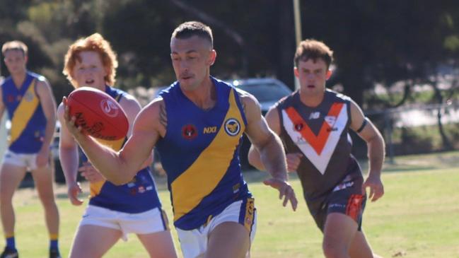 Aidan Coakley in action for Tailem Bend. Picture: Tailem Bend Football Club