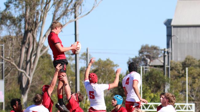 GPS First XV action between Ipswich Grammar and Gregory Terrace. Picture: Megan Condon.