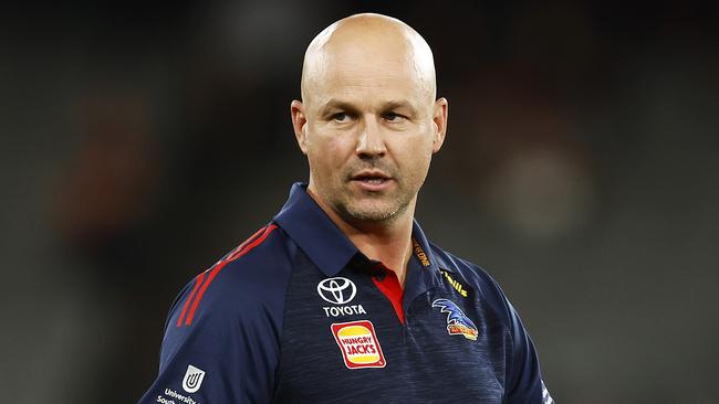 Crows Head coach Matthew Nicks. Photo by Daniel Pockett/Getty Images.