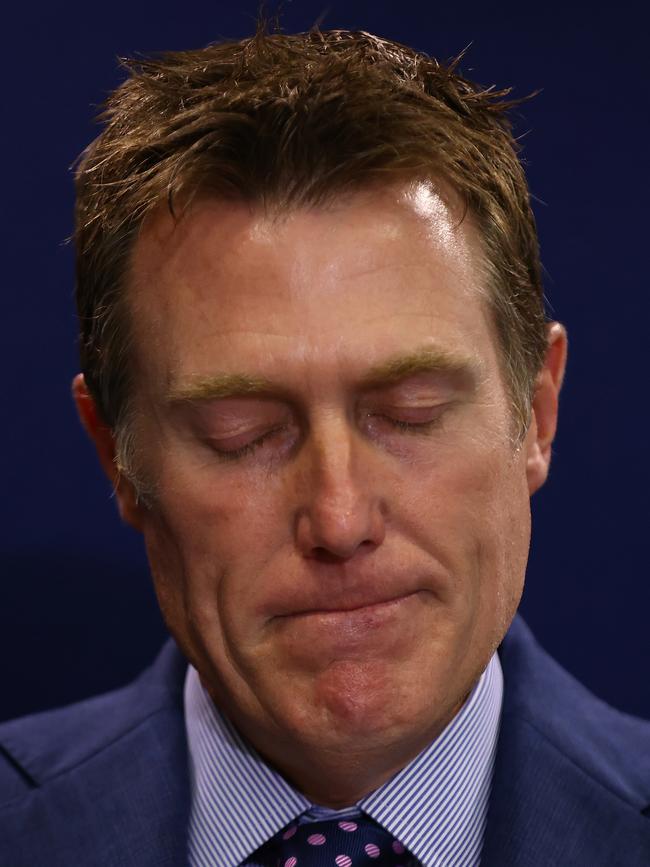 Christian Porter at the press conference.