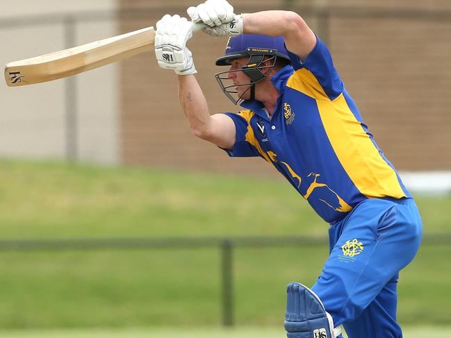 VSDCA Cricket: Preston v Williamstown, Brent McMinn of Williamstown battingSaturday, November 28, 2020, in Preston, Victoria, Australia. Picture: Hamish Blair