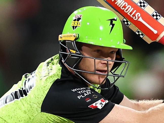 SYDNEY, AUSTRALIA - DECEMBER 21: Sam Billings of the Thunder bats during the BBL match between Sydney Thunder and Sydney Sixers at ENGIE Stadium, on December 21, 2024, in Sydney, Australia. (Photo by Cameron Spencer/Getty Images)