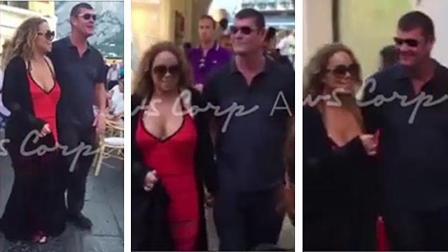 Mariah Carey with James Packer in Capri