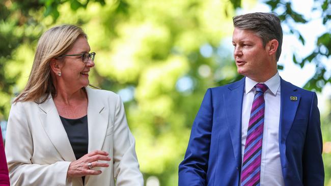 New Victorian premier Jacinta Allan and deputy Premier Ben Carroll. Picture: Getty