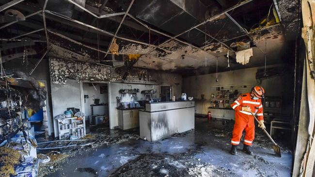 Pets Health Hilton Vet Centre was destroyed by fire. Picture: RoyVphotography