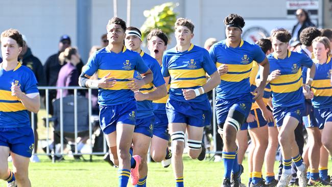 Toowoomba Grammar p[layers take to the field earlier in the season.