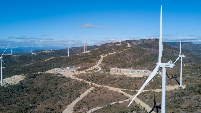 The Mount Emerald Wind Farm.