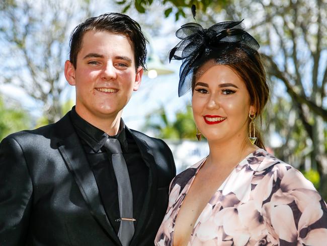 SOCIALS - Ladies Day at Cluden Racecourse - Guy Walker and Victoria Murdoch of Townsville - Sunday Mail - 23/07/2016 - Photographer: Michael Chambers.