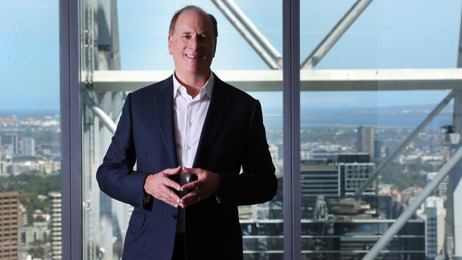 Larry Fink of BlackRock – the largest money-management firm in the world. Picture: Jane Dempster for The Australian.