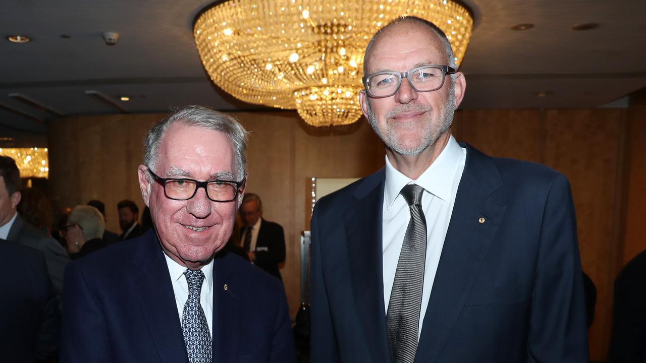 David Gonski and Michael Rose. Picture: John Feder/The Australian.