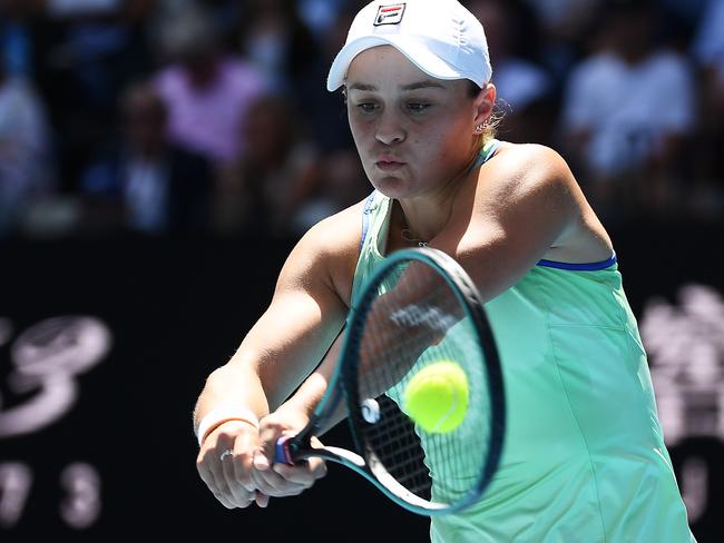 Barty pulled out all the stops to qualify for the final four.