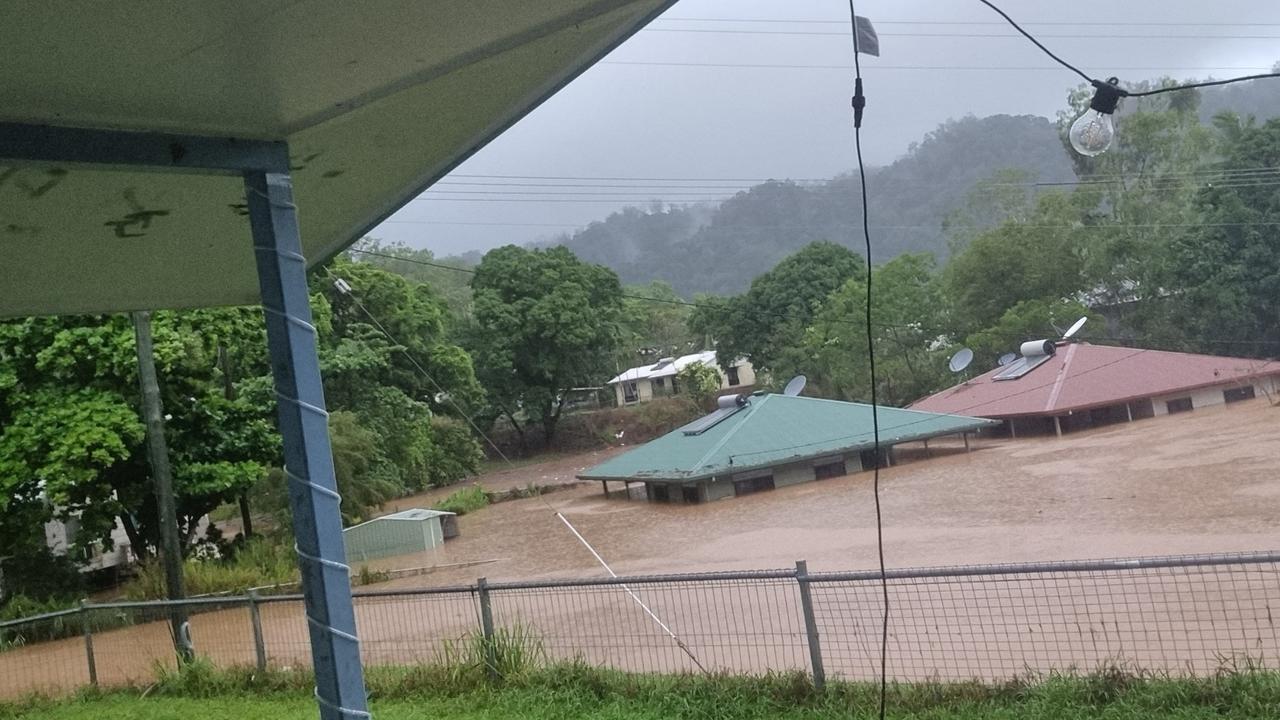 Wujal Wujal, Rossville and Ayton as rivers flood. The Bloomfield has broken its banks – Photo Supplied Facebook