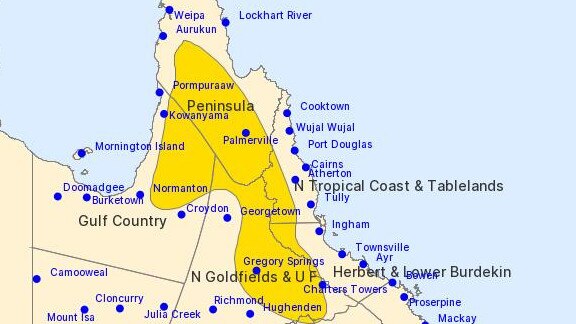 The updated storm warning issued at 4.14pm.