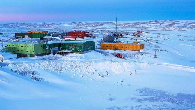 Australia’s Davis station in Antarctica. Picture: Greg Stone