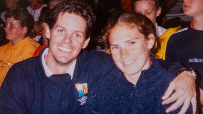 Sarah Kopp and Paul Grealy at Brisbane’s Goodwill Games in 2001, when Sarah was 16 and Grealy was 32 Picture: Supplied