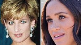 Princess Diana and Meghan Markle came from different worlds but had much in common. Picture: Getty Images