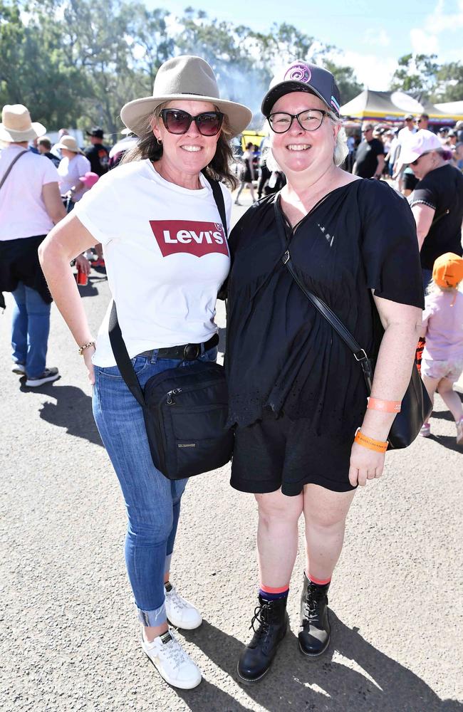 Kayleen Van Den Broek and Wendy McClymont at Meatstock, Toowoomba Showgrounds. Picture: Patrick Woods.