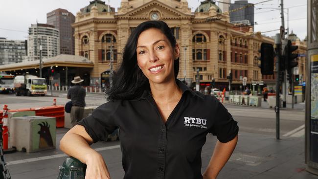 Rail, Tram and Bus Union state secretary Luba Grigorovitch. Picture: Alex Coppel.