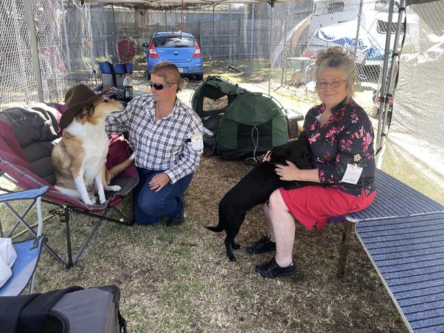 Deo, Amy Butler, Tarra and Debra Hall at the Lang Lang Pastoral Agricultural and Horticultural Show on Saturday, January 18, 2025. Picture: Jack Colantuono