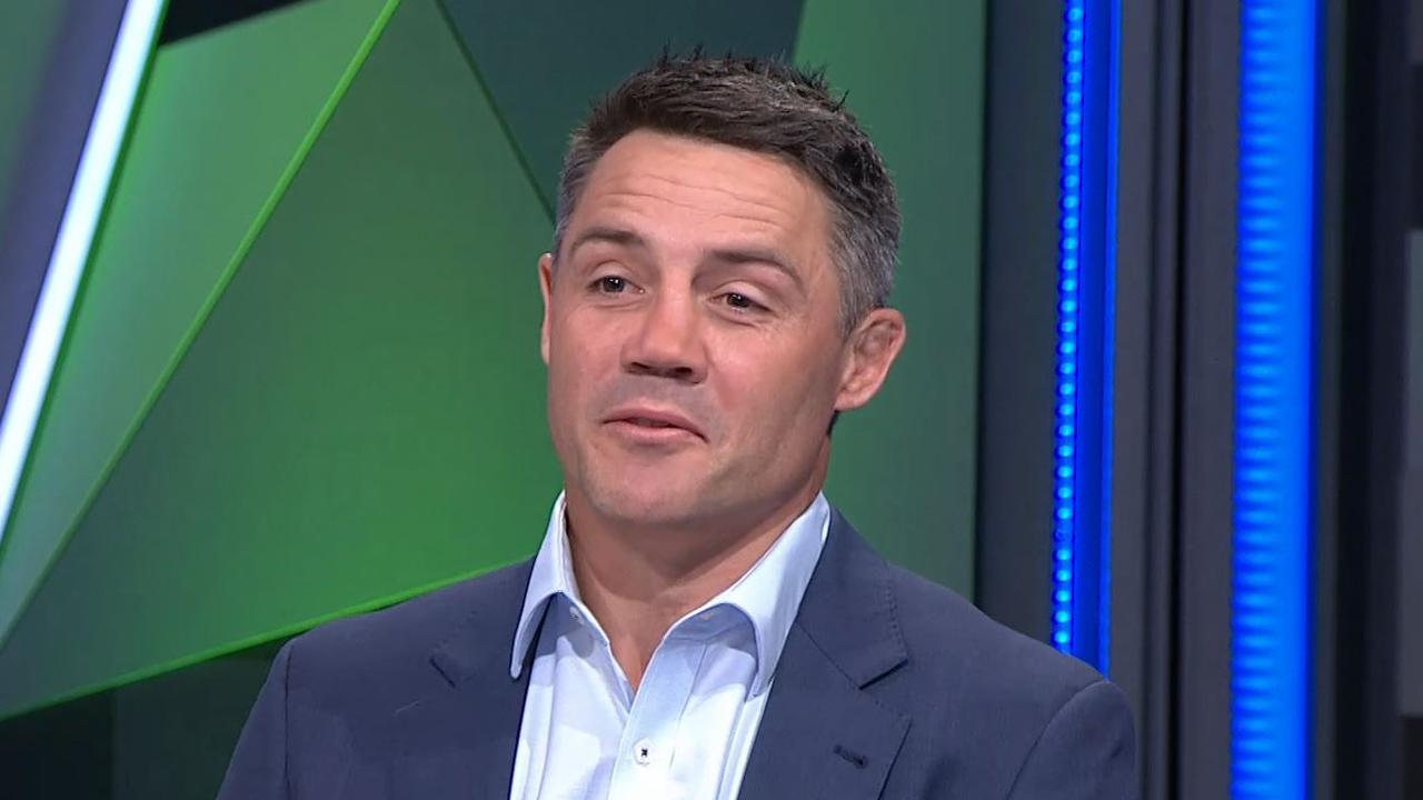 Cooper Cronk joked about Anasta's Latrell altercation on NRL 360. Pic: Fox League