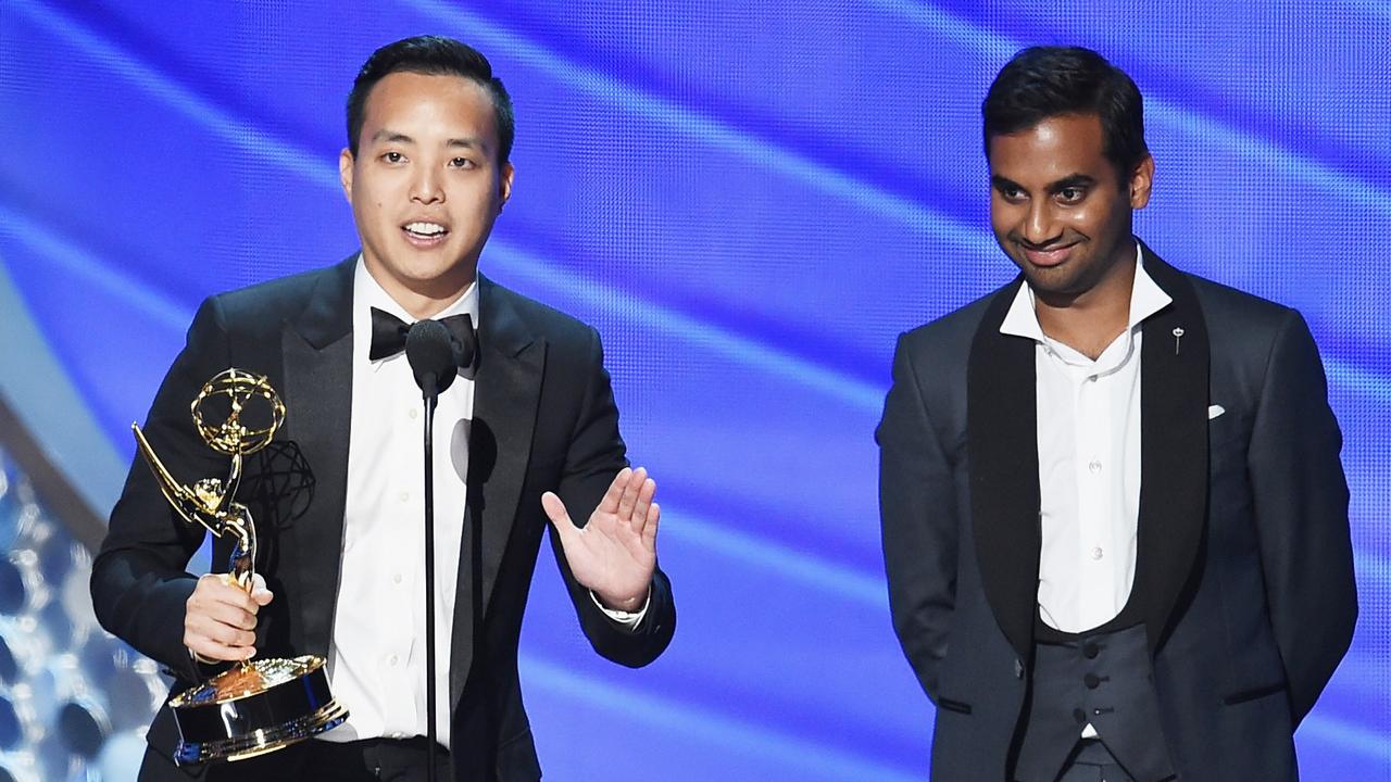 Alan Yang, winning an Emmy for writing Master of None.