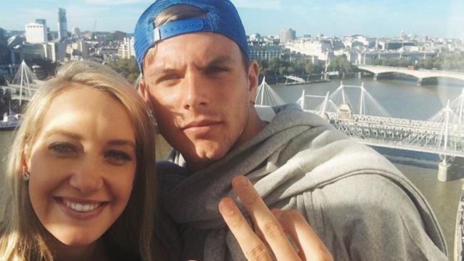 Kyle Chalmers with rumoured girlfriend Madi Wilson. Photo: Instagram