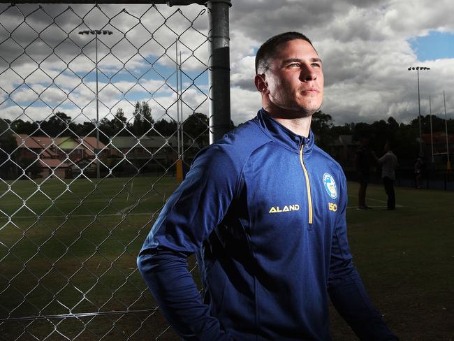 Parramatta Eels half Mitch Moses is keeping his focus on club footy ahead of this year’s Origin series. Picture: Phil Hillyard