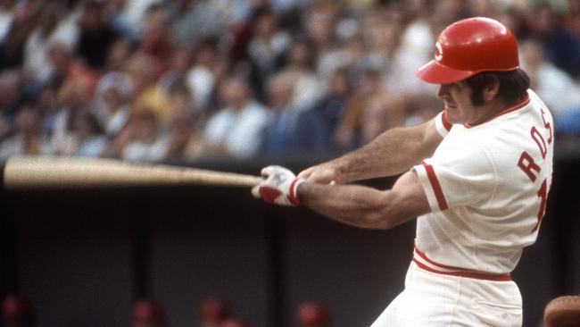 Pete Rose in his last season with the Cincinnati Reds in 1978. Picture: Focus on Sport/Getty Images