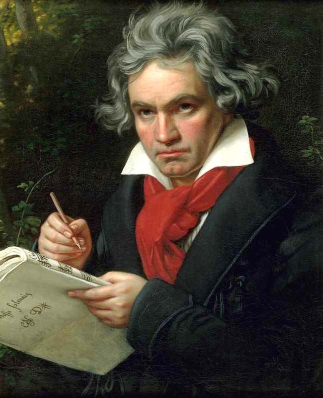 Portrait of Ludwig van Beethoven, by Joseph Karl Stieler, 1820.