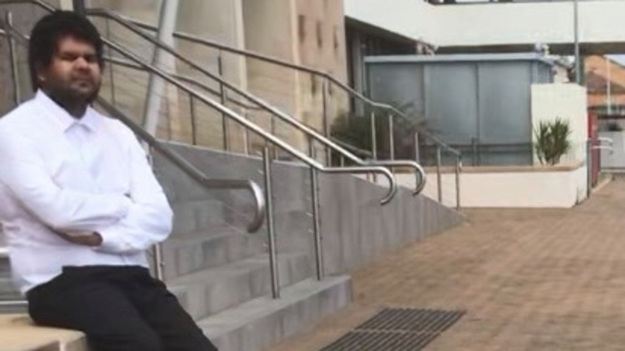 Eric Edward Dinduck outside Bundaberg Magistrates Court.