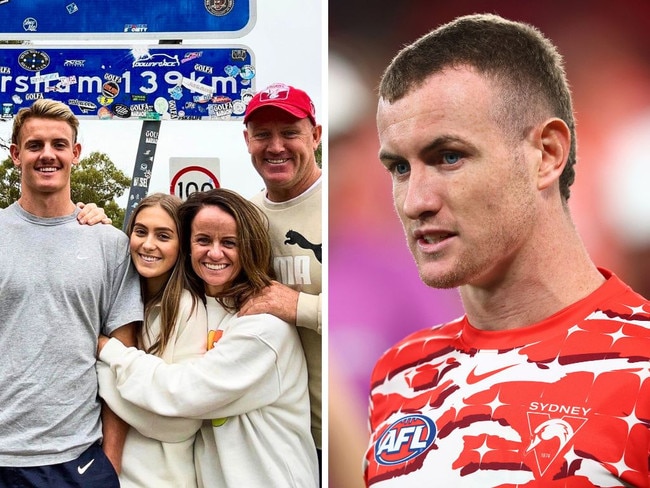 Chad Warner has opted to re-sign with the Swans, instead of returning home to Perth. Image: Instagram/Getty