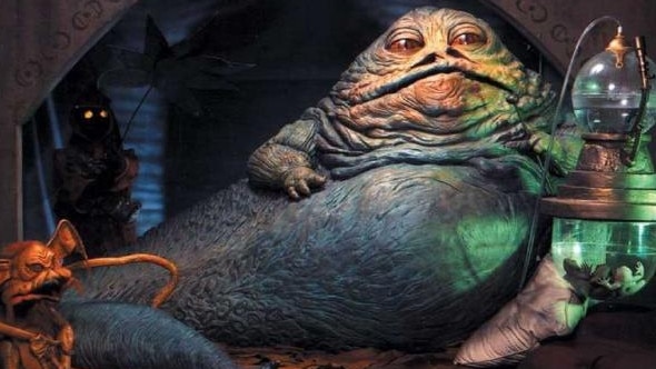 Jabba The Hutt first appeared in the Star Wars film franchise in 1997. A meme of Jabba the Hutt wearing a T-shirt with 'LGAQ' on it has become infamous as former LGAQ chief executive has sued for defamation over it. Picture: supplied.