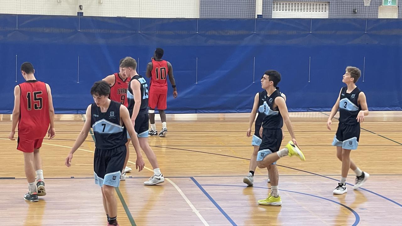 Lebron Brooks at the line in Brisbane Grammar's round 3 game.