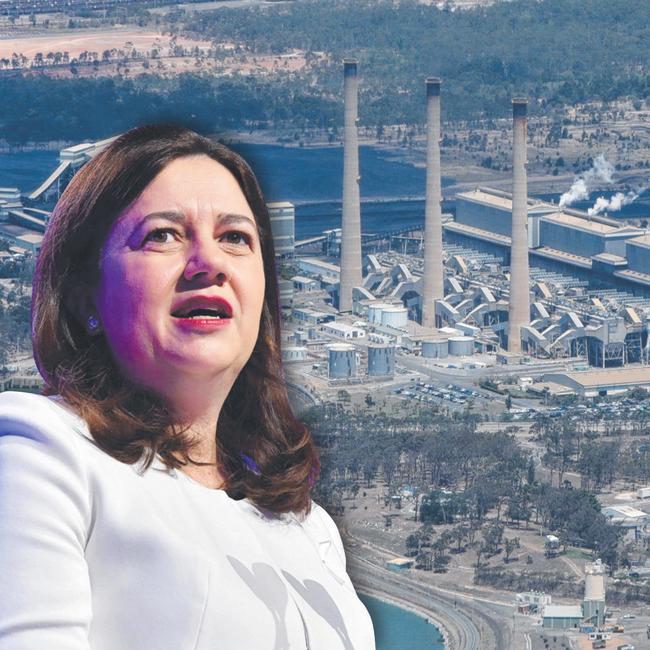 Premier Annastacia Palaszczuk and Gladstone power station