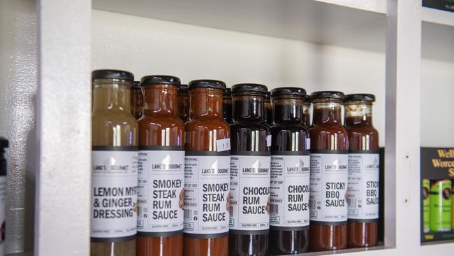 A range of Lang's Gourmet products on offer at Sister Bake Co, Toogoolawah. PHOTO: Ali Kuchel