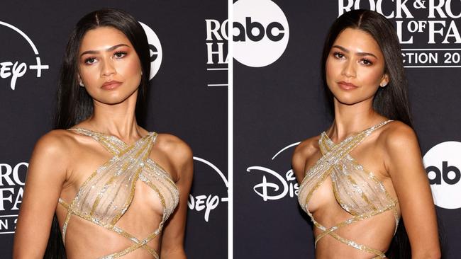 Zendaya wows in barely-there dress