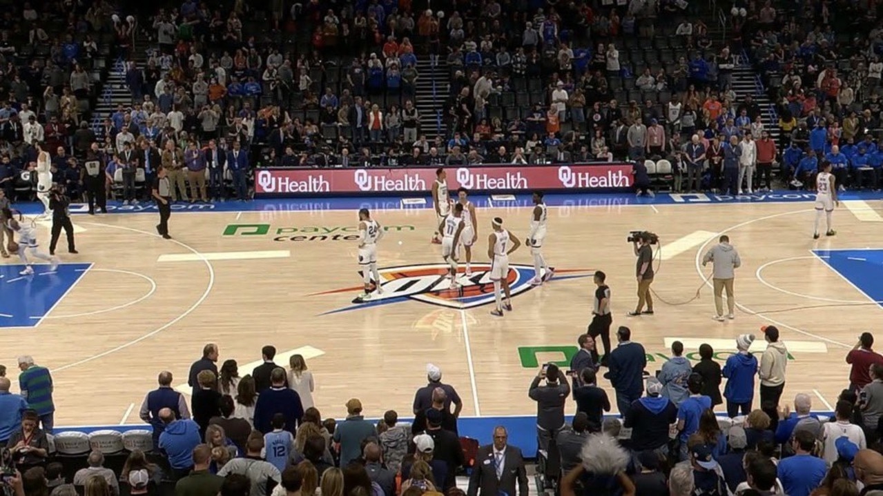 The Grizzlies And Thunder Both Showed Up In White Uniforms