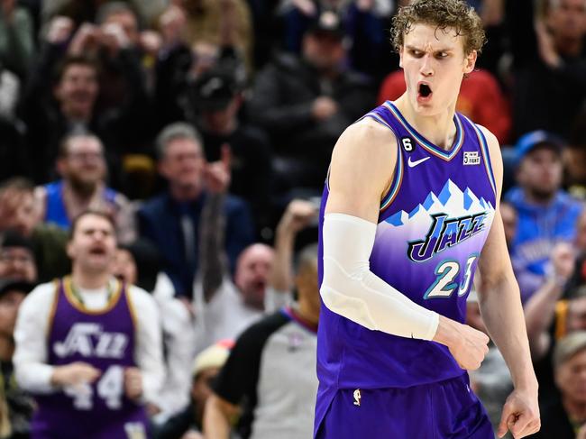 Lauri Markkanen #23 of the Utah Jazz will play for Finland at this year’s FIBA World Cup. Photo: Alex Goodlett/ Getty Images