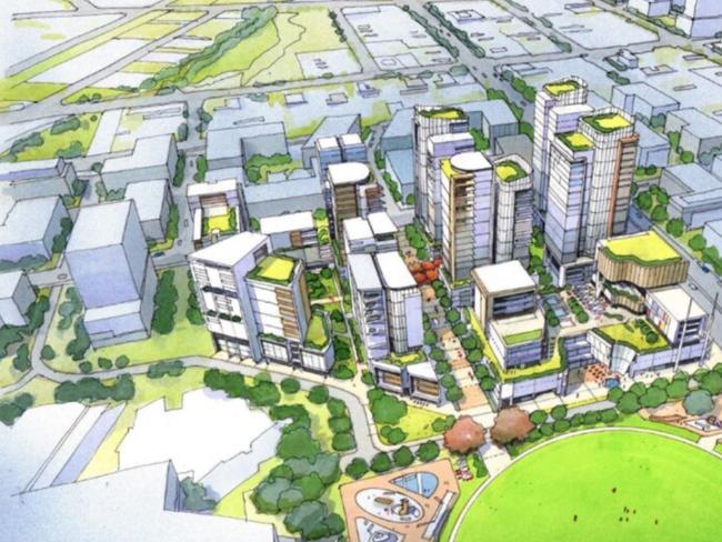 Concept art of the proposed redevelopment. Picture: GAT & Associates