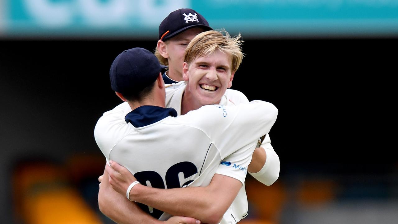 Will Sutherland has collected the best bowling figures of his fledgling career.