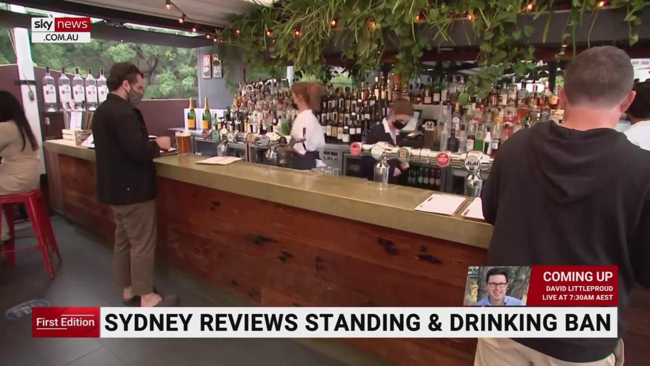 Sydney to review standing and drinking ban