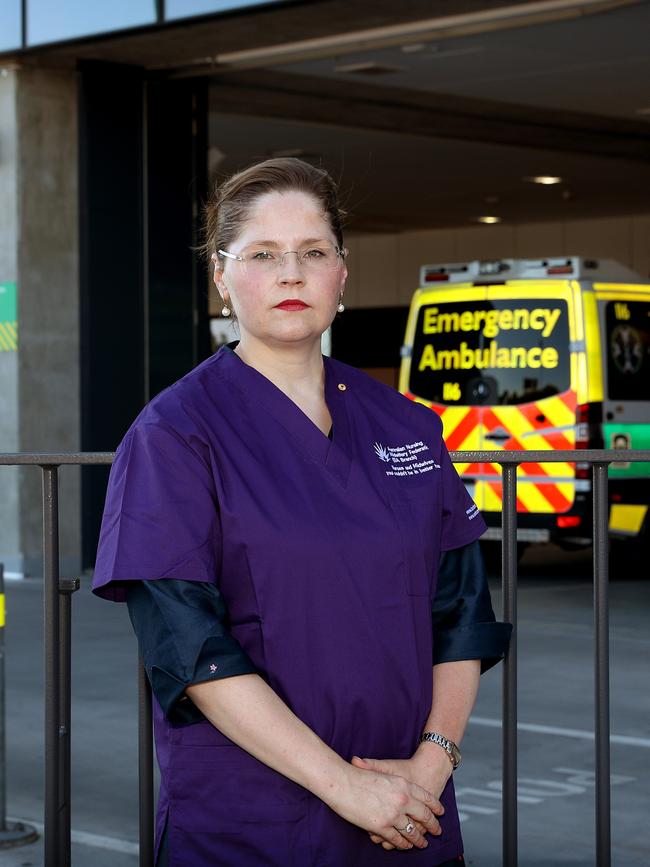 Australian Nursing and Midwifery Federation chief executive Adj Assoc Prof Elizabeth Dabars. Picture: Dylan Coker