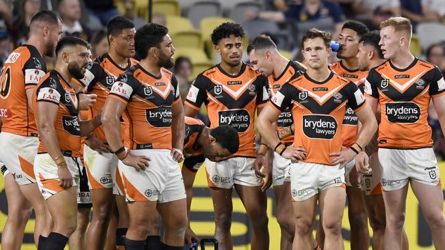 NRL 2023 RD18 North Queensland Cowboys v Wests Tigers - Tigers Dejection NRL PHOTOS