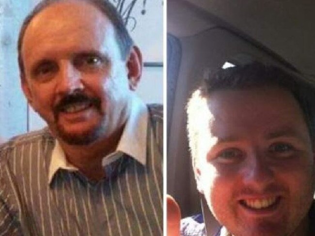 Bruce John Jenkins (left) and Brett Robert Jenkins (right) will remain in custody on 202 fraud charges each, awaiting their next court date.