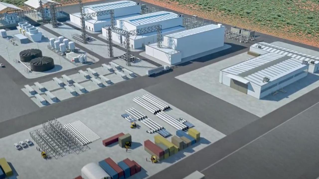 The world's biggest hydrogen production facility, power plant and storage planned for Whyalla. Image: supplied