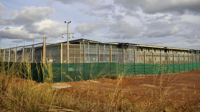 Outer fence of the Wickham Point Immigration Detention Centre which was previously used to house asylum seekers.