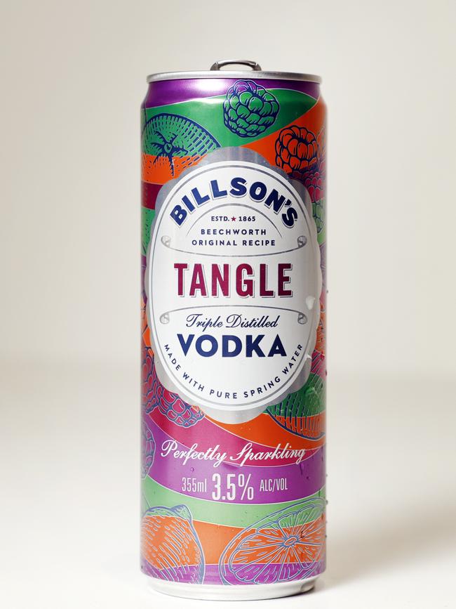 Billson’s flavoured vodka has previously fallen foul of NSW regulations. Picture: Richard Dobson