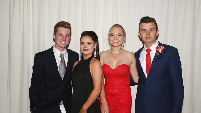 Lachlan Moore, Abbey Minogue, Eliza Johnstone and Nichloas Lane at the Assumption Formal on Friday April 21. Photo Deanna Millard/Warwick Daily News